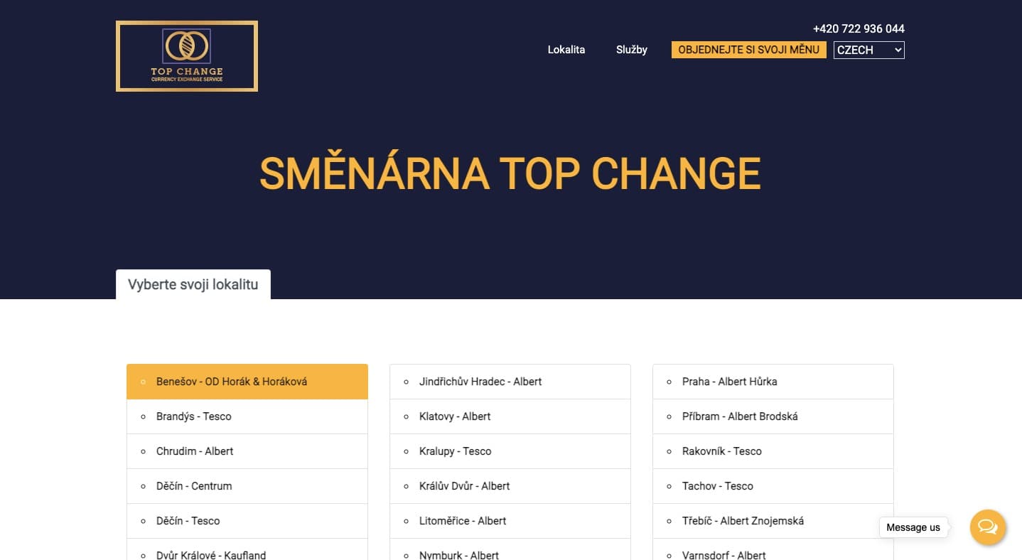 Top Change — Fintech · Service